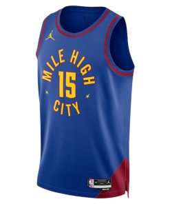 Alternative view of Nikola Jokic Denver Nuggets Jordan Brand Unisex Swingman Jersey - Statement Edition - Blue