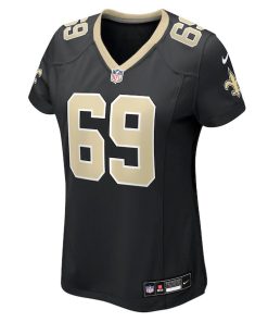 Alternative view of Barry Wesley New Orleans Saints Nike Women's Team Game Jersey -  Black