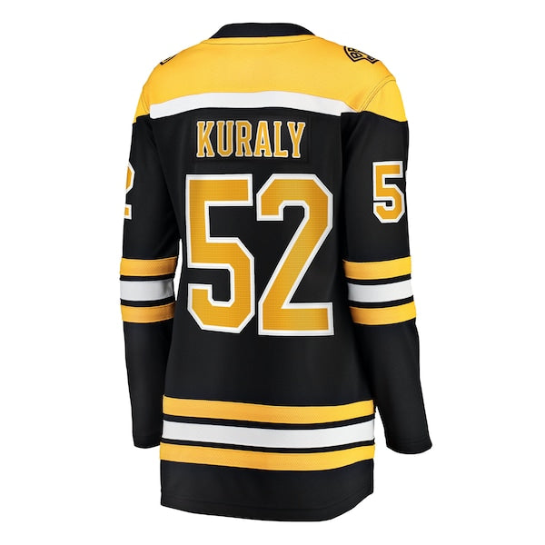 Sean Kuraly Boston Bruins Women's Home Breakaway Jersey - Black - Image 3