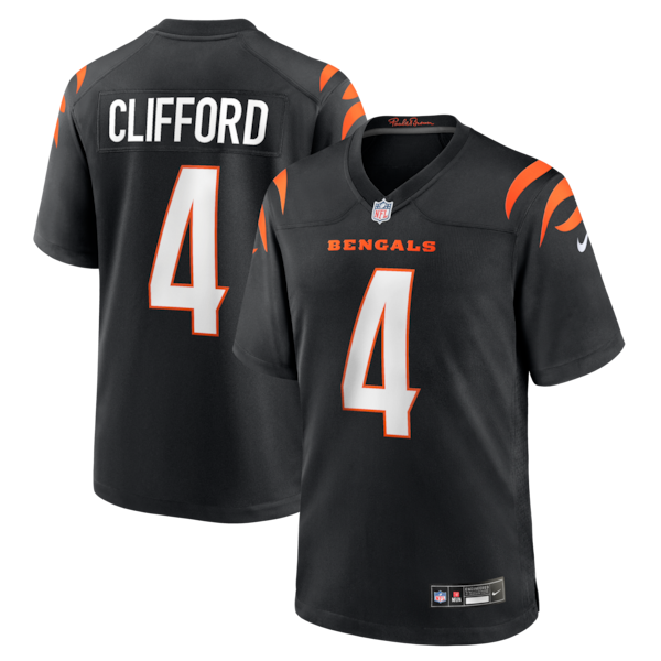 Sean Clifford Cincinnati Bengals Nike Team Game Jersey - Black