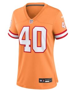Alternative view of Mike Alstott Tampa Bay Buccaneers Nike Women's Throwback Game Jersey - Orange