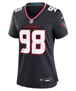 Alternative view of Tim Settle Jr. Houston Texans Nike Women's Team Game Jersey -  Navy