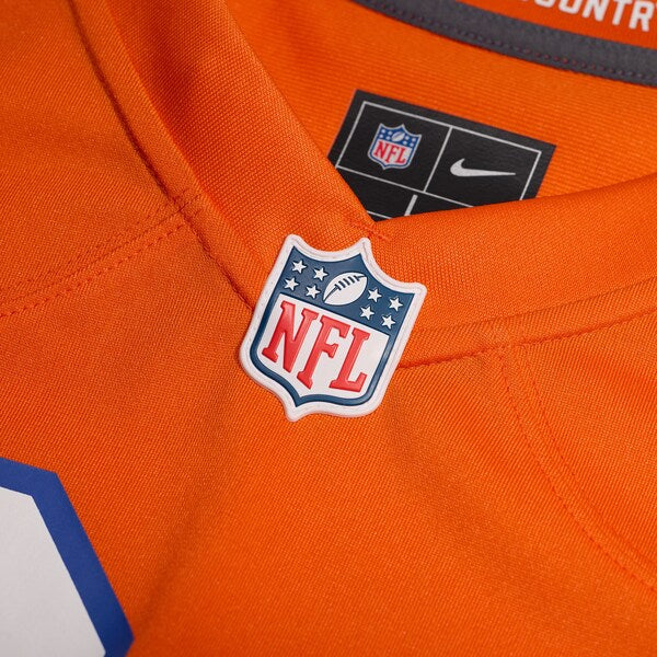 Denver Broncos Nike Youth 2nd Alternate Custom Replica Jersey - Orange - Image 3