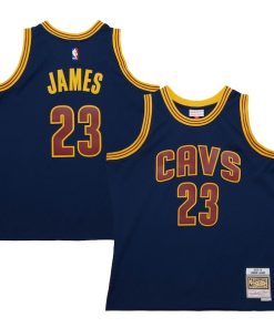 LeBron James Cleveland Cavaliers  2015/16 Hardwood Classics Swingman Jersey - Navy